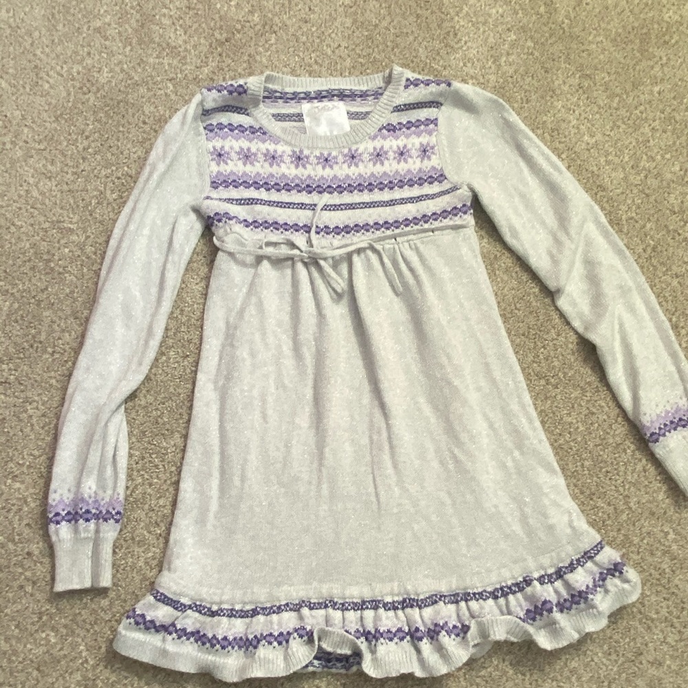 Girls Justice sweater dress Size 12